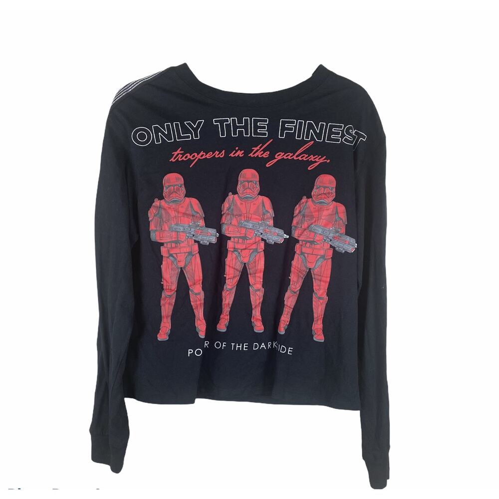 Star Wars NWOT Storm Troopers Long Sleeve Sweater Size L Women's Red Black